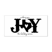 Texas JOY Foto Holiday Gummistempel (Prägung)