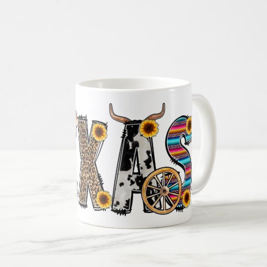 Texas Kaffeetasse (VorderseiteRechts)