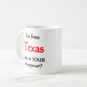 Texas Kaffeetasse (Vorderseite Links)