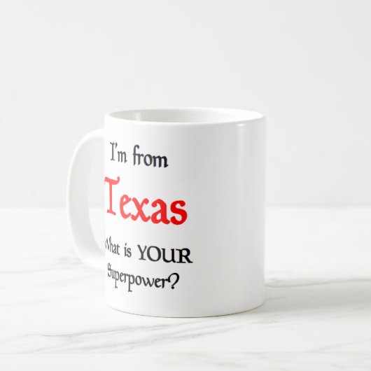 Texas Kaffeetasse (Vorderseite Links)