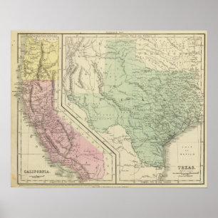 Texas, Kalifornien Poster