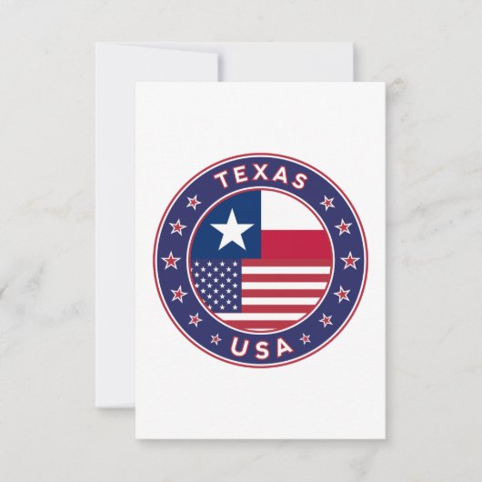 Texas Karte (Vorderseite)