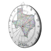 Texas-Karte Dartscheibe (Vorderseite rechts)