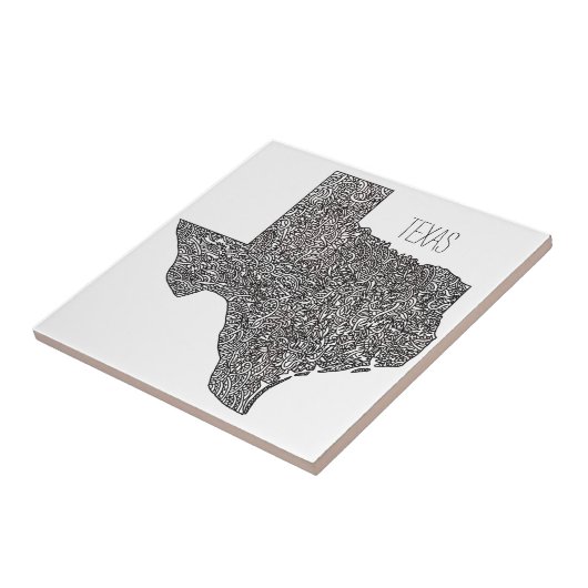 Texas-Karte Fliese (Seite)