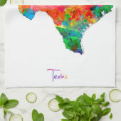 Texas-Karte Handtuch (Gefaltet)