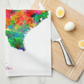 Texas-Karte Handtuch (Viertel Falte)