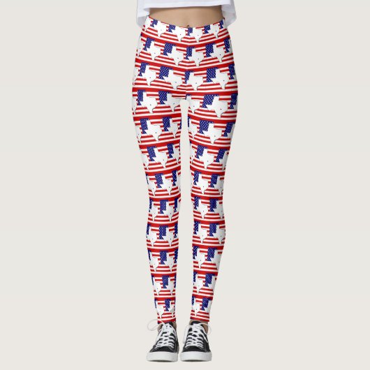 TEXAS-KARTE LEGGINGS (Vorderseite)