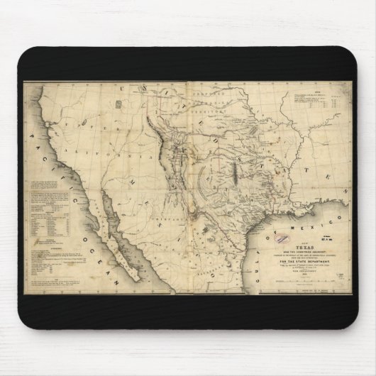 Texas-Karte Mousepad (Vorne)