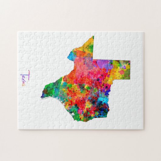 Texas-Karte Puzzle (Horizontal)