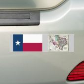 Texas-Karte und Staats-Flagge Autoaufkleber (Auf Auto)