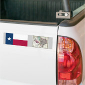 Texas-Karte und Staats-Flagge Autoaufkleber (Auf Lkw)