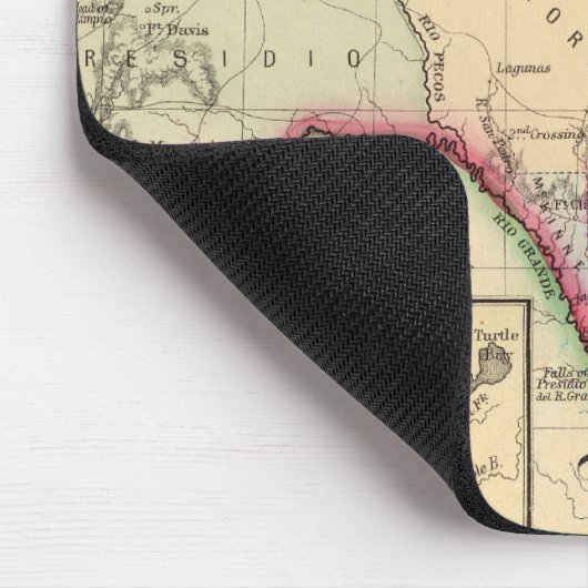 Texas-Karte von Mitchell Mousepad (Ecke)