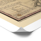 Texas Karte von Stephen Austin 1837 Poster (Ecke)