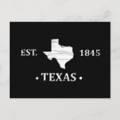 Texas Karte weiß der einstündige Staat (Vorderseite)