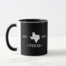 Texas Karte weiß der einstündige Staat