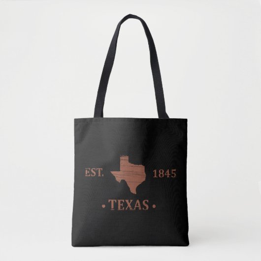 Texas kartografiert den einsamen Staat Tasche (Vorderseite)