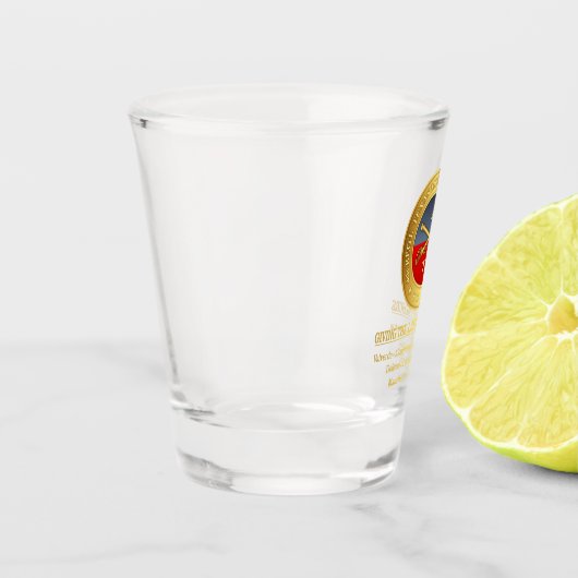 Texas-Kavallerie (Gefechtsehren) Schnapsglas (Links)