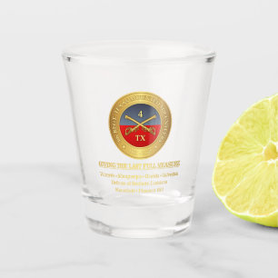 Texas-Kavallerie (Gefechtsehren) Schnapsglas