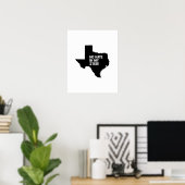 Texas: Kein Hass in meinem Staat Poster (Heimbüro)
