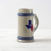 Texas kennzeichnen für immer Karte Bierglas (VorderseiteRechts)