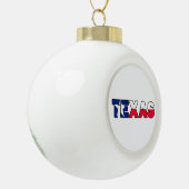 Texas Keramik Kugel-Ornament (Links)