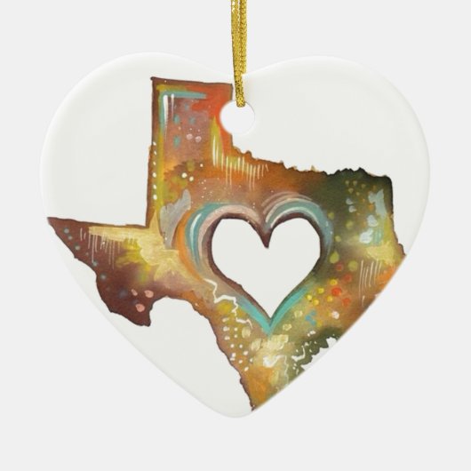 Texas Keramik Ornament (Vorne)