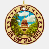 Texas Keramik Ornament (Hinten)