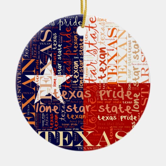 Texas Keramik Ornament (Vorne)