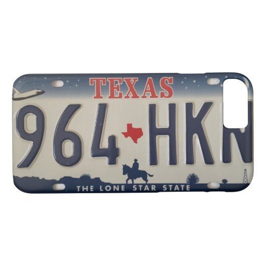 Texas-Kfz-Kennzeichentelefonkasten Case-Mate iPhone Hülle (Rückseite (Horizontal))