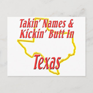 Texas - Kickin-Hintern Postkarte