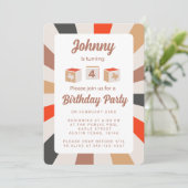 Texas Kindergeburtstag Party Einladung (Stehend Vorderseite)