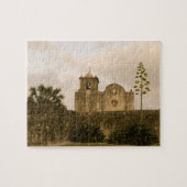 Texas Kirche-Vintag/Sepia Puzzle (Horizontal)