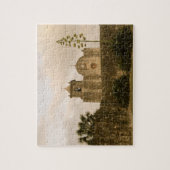 Texas Kirche-Vintag/Sepia Puzzle (Vertikal)