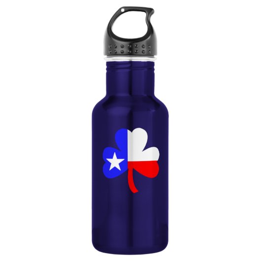 Texas Kleeblatt Edelstahlflasche (Vorderseite)