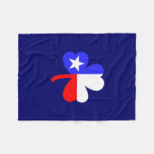 Texas Kleeblatt Fleecedecke (Vorderseite (Horizontal))