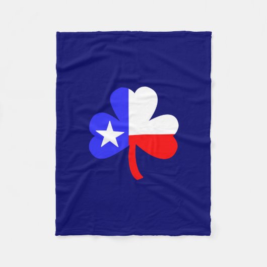 Texas Kleeblatt Fleecedecke (Vorderseite)