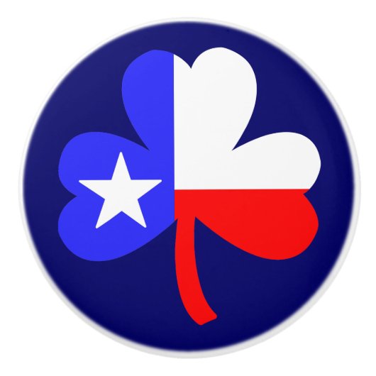 Texas Kleeblatt Keramikknauf (Vorderseite)
