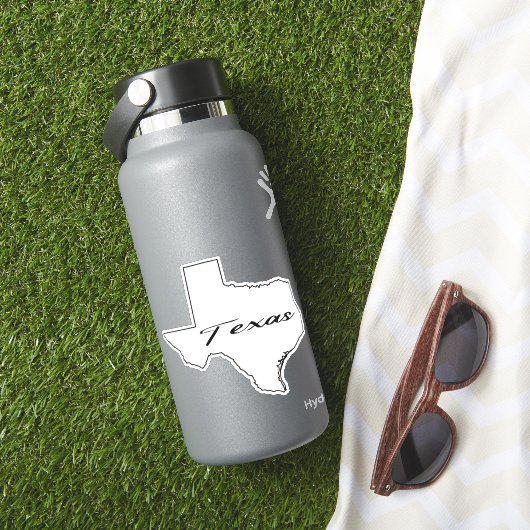 Texas-Kontur Aufkleber (HydroFlask Insitu)