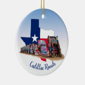 Texas Kontur & Cadillac Ranch Cars Keramik Ornament (Rechts)