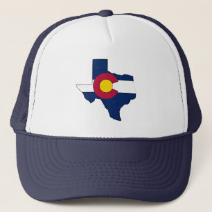 Texas-Kontur Colorado-Flaggenfernlastfahrerhut Truckerkappe