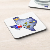 Texas-Korken-Untersetzer Getränkeuntersetzer (Linke Seite)