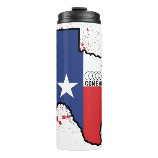 Texas Kundgebung Cry Thermal Tumbler Thermosbecher (Vorderseite)
