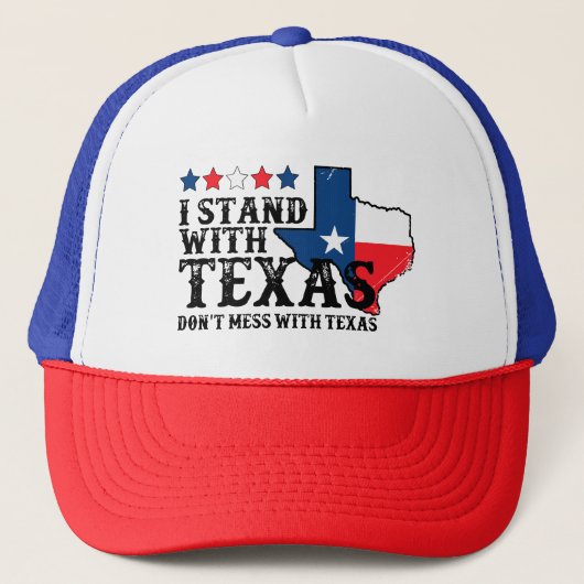 Texas Kundgebung Cry Trucker Hat Truckerkappe (Vorderseite)