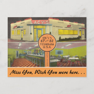 Texas, Lacy's Drive-In, Texarkana Postkarte