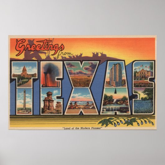 Texas (Land der modernen Pioniere) Poster (Vorne)