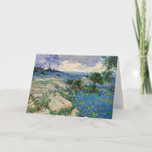 Texas Landschaft mit Bluebonnets, schöne Kunst Karte (Vorderseite)