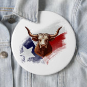 Texas-Langhornkuh Button (Beispiel)