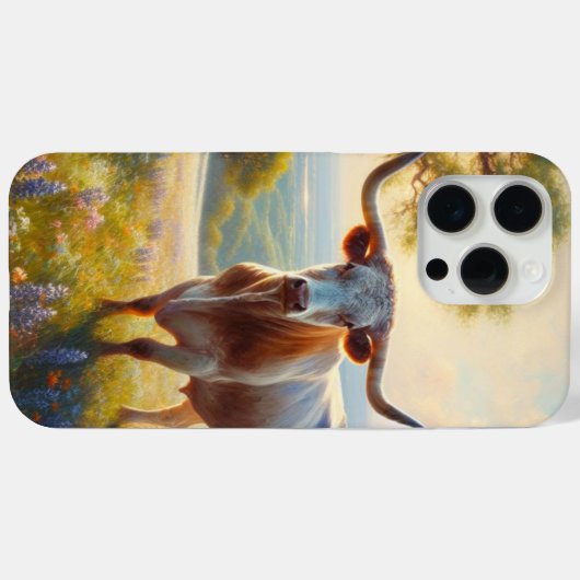 Texas-Langhornkuh Case-Mate iPhone Hülle (Rückseite (Horizontal))