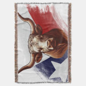 Texas-Langhornkuh Decke (Vorderseite Vertikal)