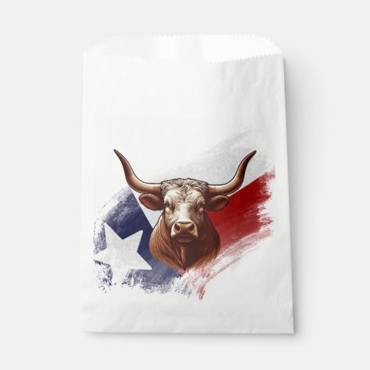Texas-Langhornkuh Geschenktütchen (Vorderseite)
